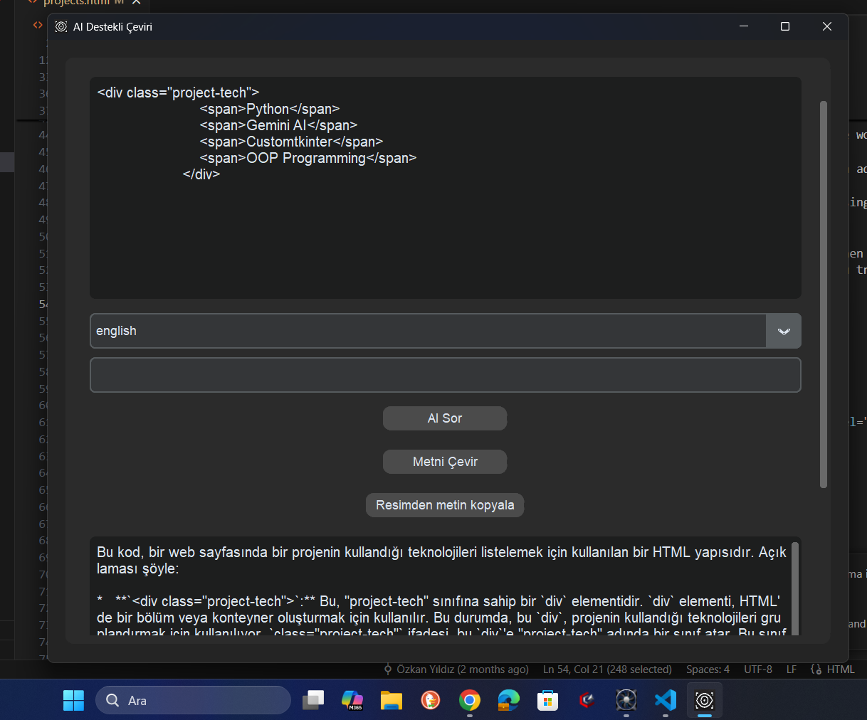 AI-Powered Translation App Screenshot
